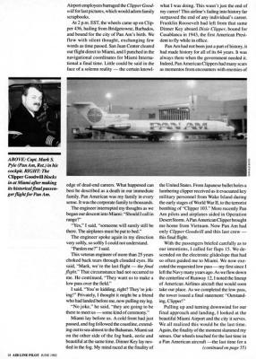 1992 - Airline Pilot magazine (ALPA) - photo of the last Pan Am flight worldwide