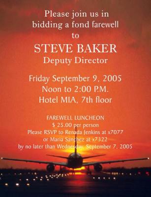2005 - Miami-Dade Aviation Department's Farewell to Deputy Director Steve Baker