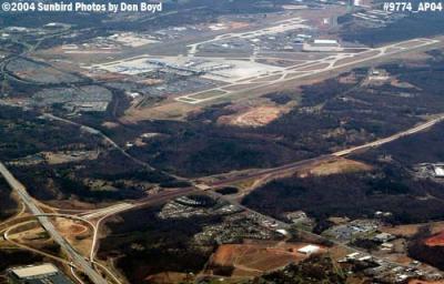 Charlotte Douglas International Airport aerial aviation stock photo #9774