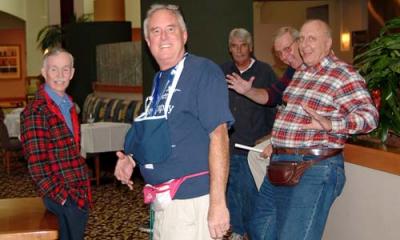 Richard Black, Bryant Pettit, Gus Giemza, Eric Bernhard and Jerry Stanick at the 2005 Boston Airline Show, photo #7247