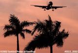 United Airlines A320 aviation airline sunset stock photo #0513_SS02