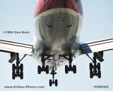 1984 - Air Canada B747-133 C-FTOE on short final approach aviation airline stock photo #CN8403