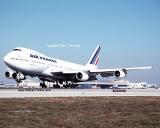 2000 - Air France B747-228B/SCD F-BPVU (ex N1252E) landing at Miami aviation airline stock photo #EU0008