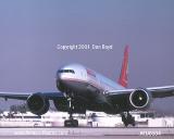 2001 - Lauda Air B777-2Z9/ER landing at Miami aviation airline stock photo #EU0104