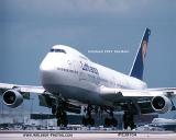 1997 - Lufthansa B747-230B D-ABZH Bonn (ex N6046P) landing at Miami aviation airline stock photo #EU9704