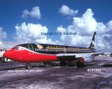 1979 - B707 in the BeeGees Tour paint scheme corporate aviation stock photo #CP7901
