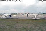 Cessna 175A N6808E and Cessna 140A N9473A damaged by Hurricane Katrina the night before aviation stock photo #6440