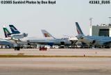 Alitalia, Finnair, Iberia and Air France on Concourse F at Miami International Airport airliner aviation stock photo #3383