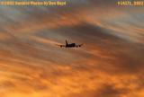 B747-400 takeoff into a gorgeous sunset sky aviation stock photo #1417L