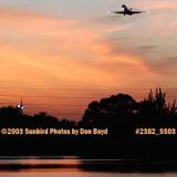 Unknown MD-80 approach after sunset aviation stock photo #2382
