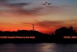 JetBlue A320 approach at sunset aviation stock photo #2408