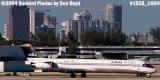 Delta Airlines MD-88 N923DL with downtown Ft. Lauderdale in the background aviation airline stock photo #1558