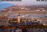 Charlotte Douglas International Airport with downtown Charlotte in the background aviation stock photo #9703