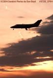 Flight Options LLCs (Richmond Heights, OH) Beech Beechjet 400A N431CW landing at sunset corporate aviation stock photo #9739