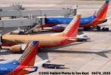 Southwest Airlines B737's N658SW, N740SW and N706SW aviation airline stock photo #6478