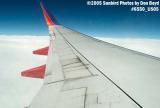 2005 - left wing of Southwest B737-7H4 inflight aviation stock photo #6550