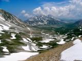 View of glacial valley from Mt Aquila - Italy.jpg