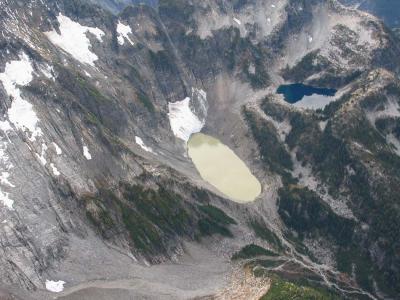 Glacier Remnant & Lake W of Primus/Tillie's Towers (Primus101805-21adj.jpg)