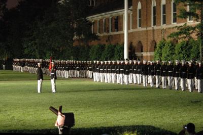 Evening Parade at Marine Barracks, Washington, DC