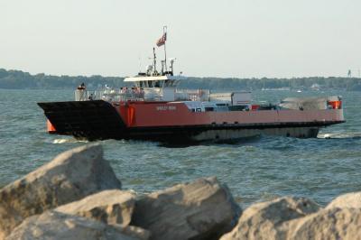 The Ferry coming in to Marblehead