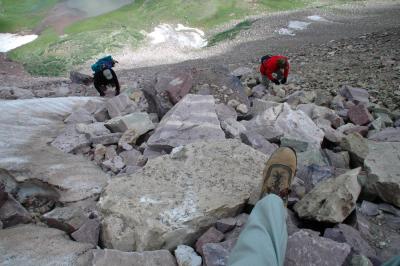 Looking down on Linie & Brenda