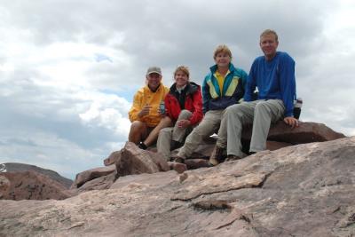 The whole crew on top of Utah