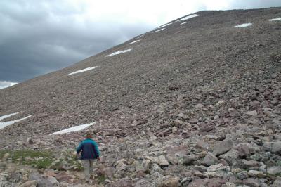 Back down on the Anderson Pass level