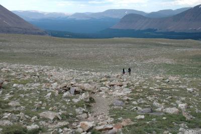 Hiking towards Painter Basin