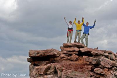 On the top of Kings Peak.  Highest Point in Utah. 13,540' altitude