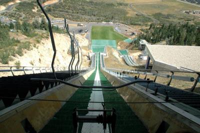 Top of the tall ski jump