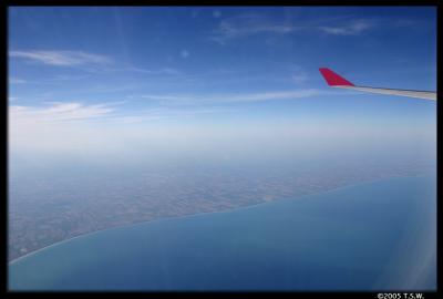 Over Lake Ontario