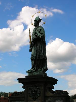 The Statue on the Charles Bridge