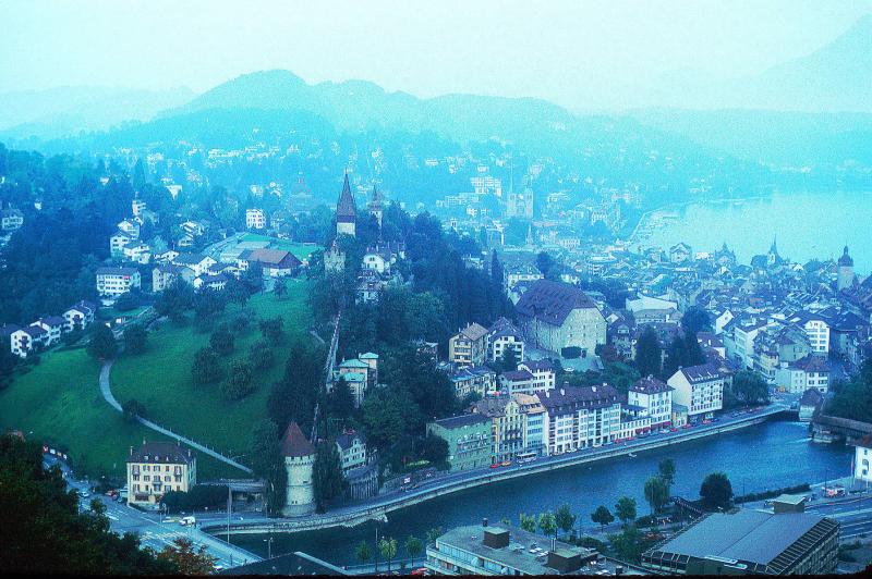 Lucerne on a Foggy Morning