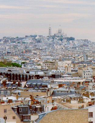 Paris Rooftops  and Sacre Coeur