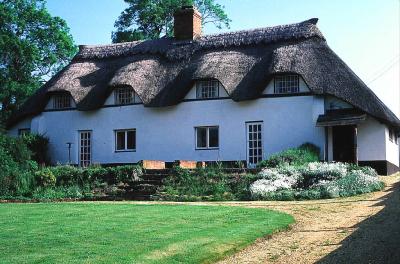 English Cottage with Thatched Roof