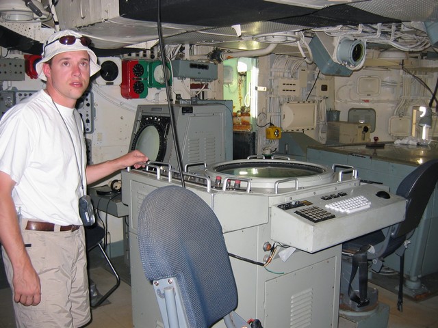 Tom checking out the radar