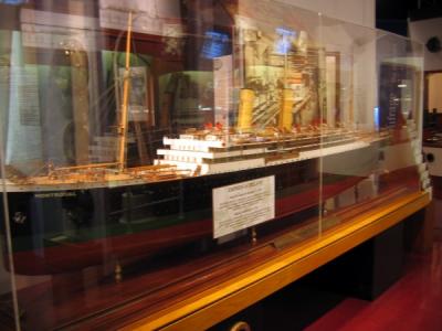 Model of the Empress of Britain, the sister ship to the Empress of Ireland - it was later renamed Mont Royal