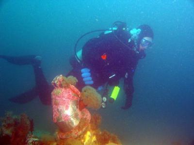Petr on the wreck