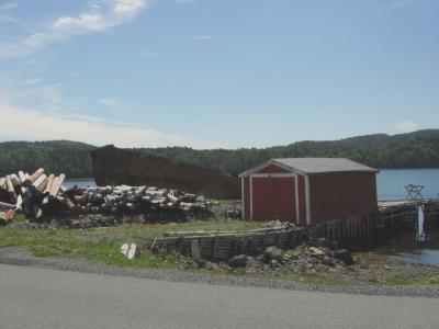 You can see the wreck from the land