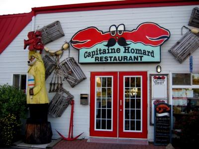 Captain Lobster - the closest landmark to Dany St-Cry's home