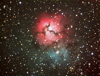 M20 - The Trifid Nebula (Curves)