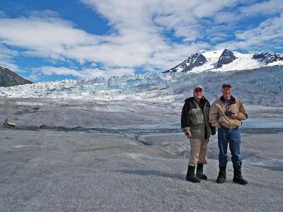 Myself & Larry on Mendenhall Glacier