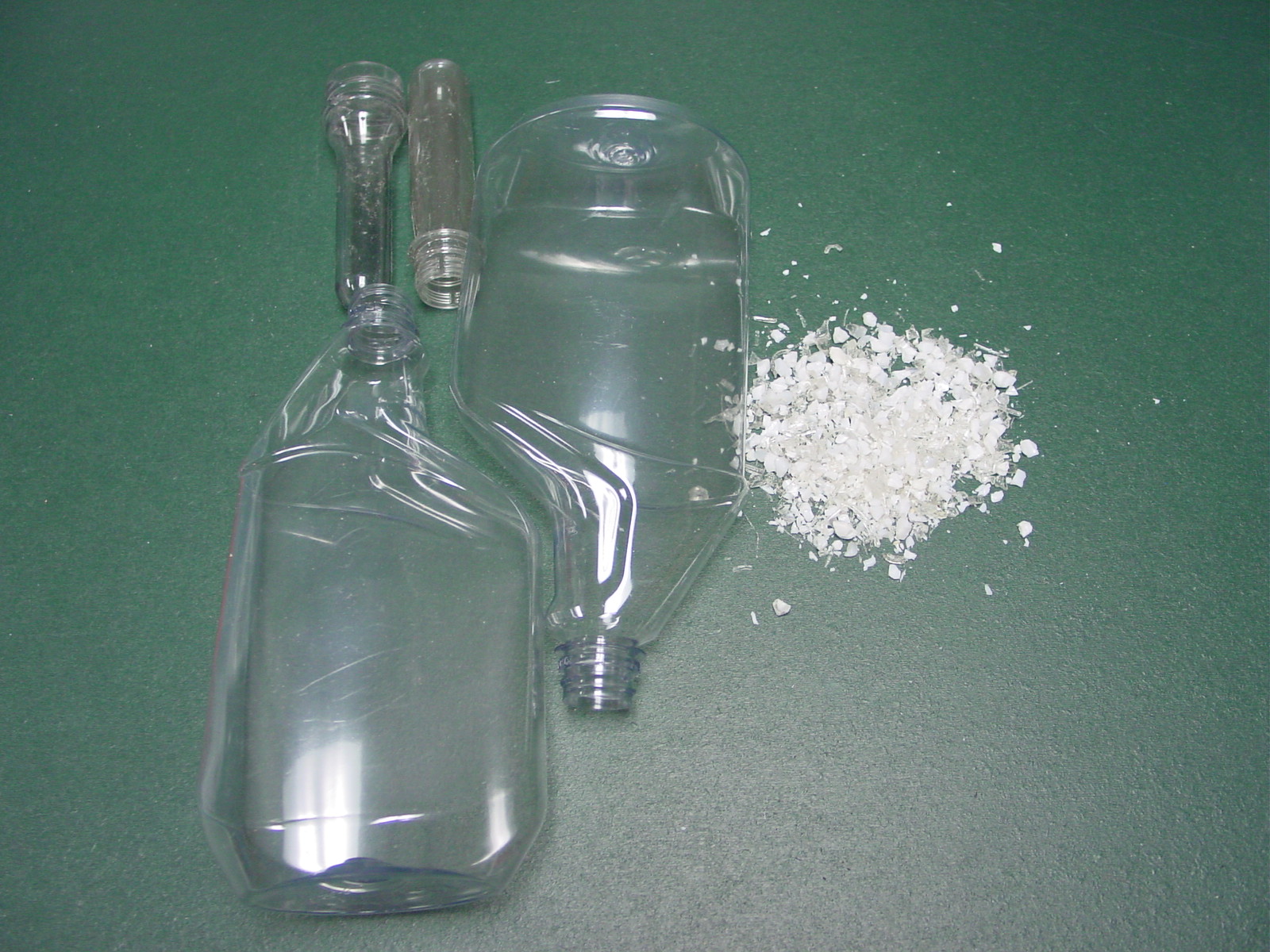 clear PET bottle and regrind