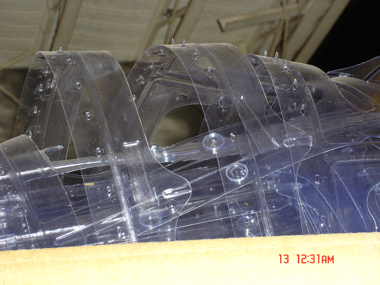 clear PVC bales