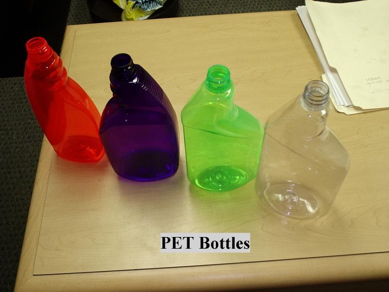 PET mix color bottles