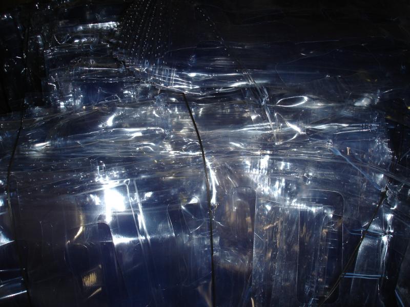 clear PVC bales