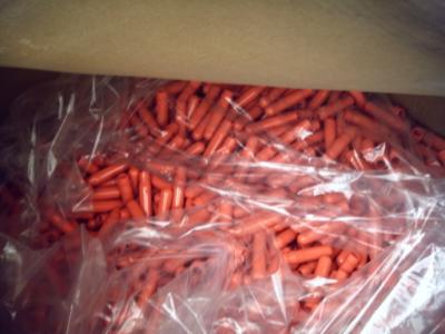PET red preforms in a gaylord