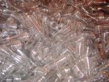 clear PET preforms in a gaylord