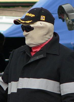 Masked man.