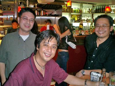The barkada and their friend...if only she looked at the camera!